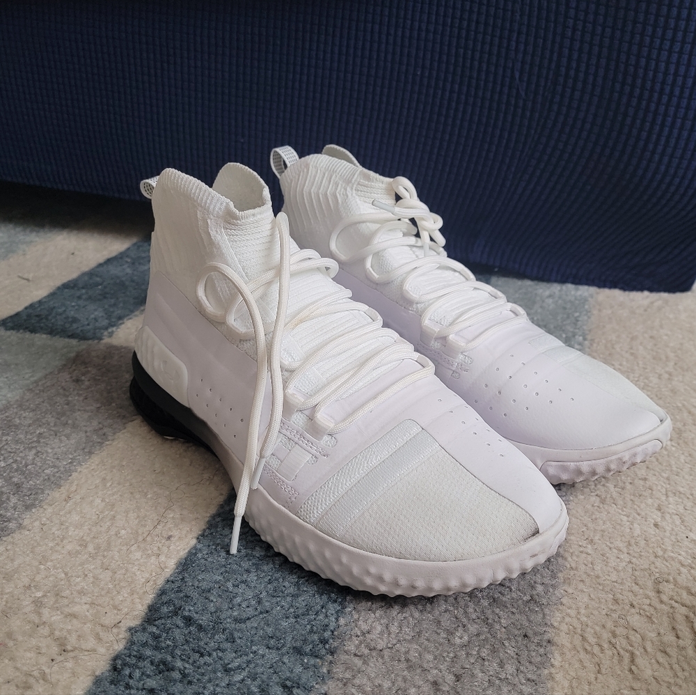 Size 13 Under Armor Project Rock 1; white